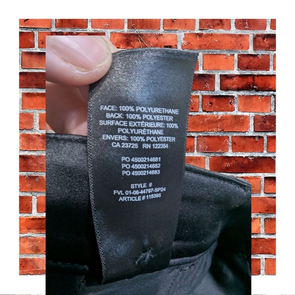 NWT Babaton Aritzia Wide Leg Flare Black Faux Leather Pants Size 10 - Picture 12 of 12